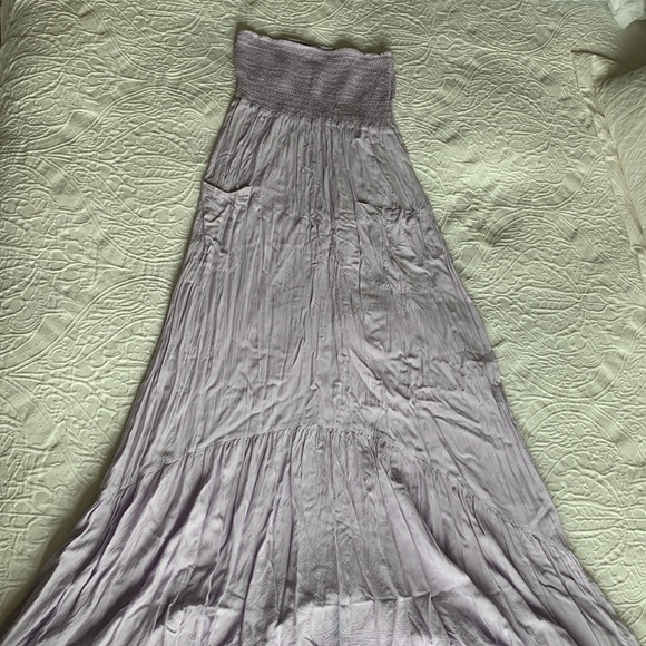 Lilac Maxi Dress with Pockets - Picture 1 of 4